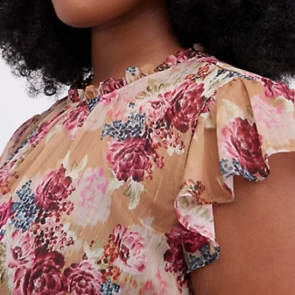 TORRID Floral Chiffon Top - Picture 2 of 7